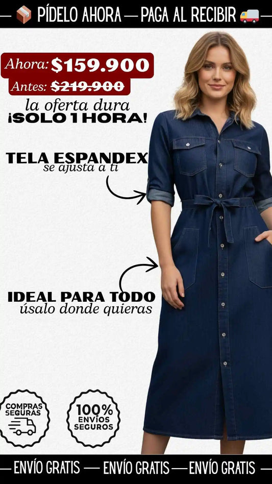 VESTIDO DENIM – Define tu figura, domina tu estilo